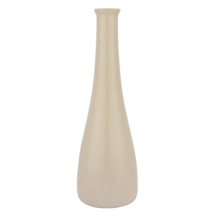 Cream White Narrow Neck Vase, White Donut Vase, Pampas Grass Vase Home-Decor Centrepiece, - Image 3
