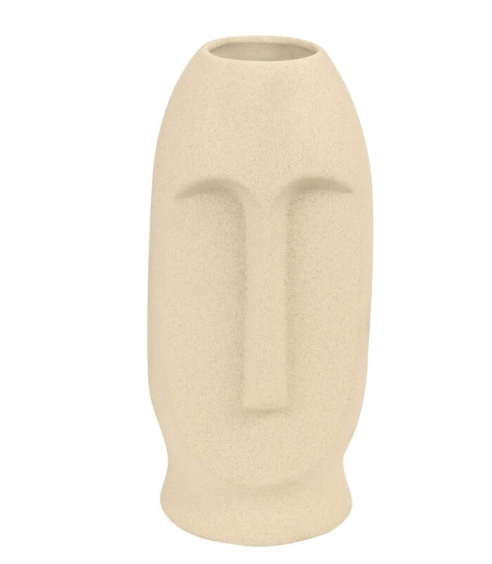 Ceramic Abstract Face Vase, Showpiece Plant Container Decorative, Ceramic Vases Planter Flower Pot Face,