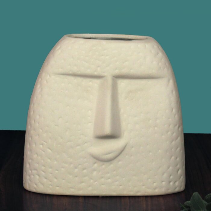 Ceramic Face Vases, Famous Vase Of Flowers, Blowing Kiss Face Vase, Centerpieces | Kitchen | Office or Living Room - Image 5