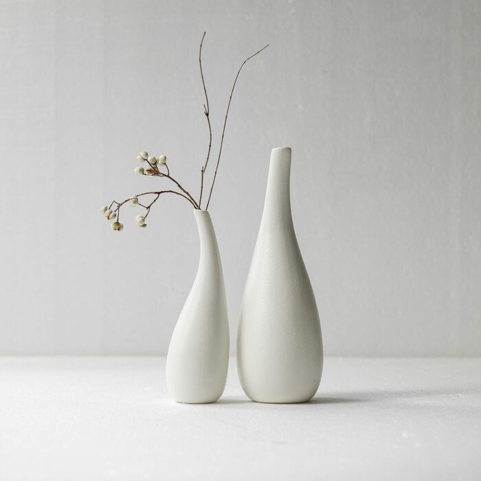Ceramic Wave Vase - Modern Designer Flower Vase for Home Decor - Unique Hollow Vase Design - Ideal Gift for Living Room, Bedroom, and Centerpiece - Image 9