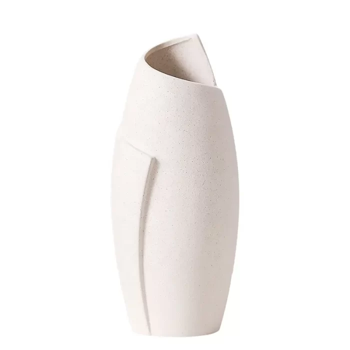 Modern Ceramic Vase for Living Room – Minimalist Nordic Shell-Inspired Flower Vase for Elegant Home Décor & Table Centerpieces - Image 6
